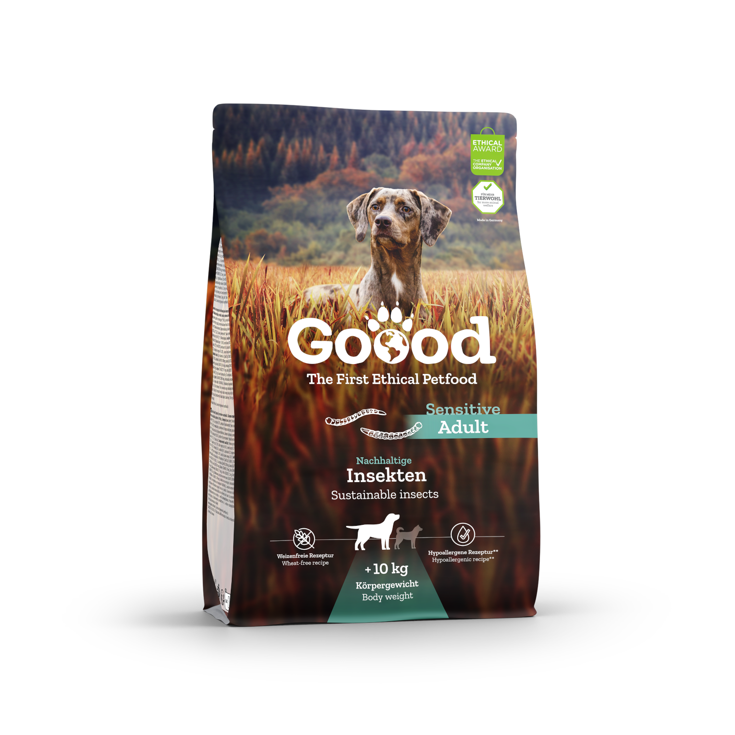 Croquettes chien adulte aux insectes - 10 kg