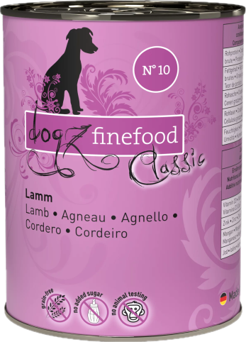 Dogz finefood 800g (bœuf, dinde et chèvre, agneau, gibier et hareng)